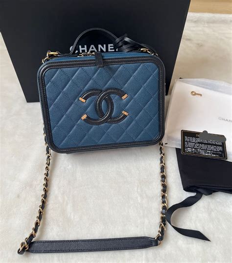 blue chanel vanity|Chanel vanity medium price.